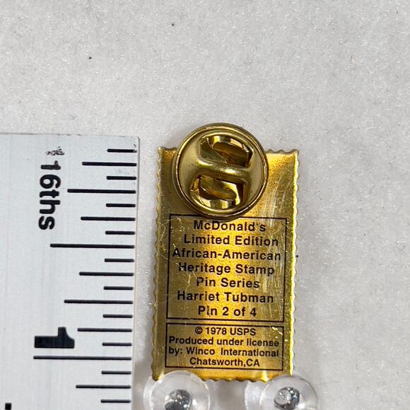 McDonalds Limited Edition African American Heritage Stamp 1978 Pin Series 2/ 4 - Picture 5 of 8